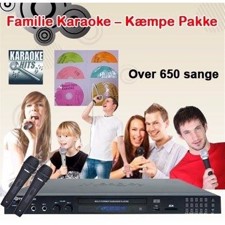Familie Karaoke - Kæmpe Pakke. Over 350 sange